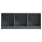 Mobile Porta TV Grigio 104x33x41 cm in Legno Massello di Pino Mobile Porta TV Grigio 104x33x41 cm in Legno Massello di Pino