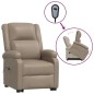 vidaXL Poltrona Alzapersona Cappuccino in Similpelle
