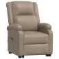 vidaXL Poltrona Alzapersona Cappuccino in Similpelle