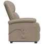 vidaXL Poltrona Alzapersona Cappuccino in Similpelle