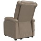 vidaXL Poltrona Alzapersona Cappuccino in Similpelle