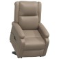 vidaXL Poltrona Alzapersona Cappuccino in Similpelle