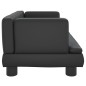 vidaXL Divano per Bambini Nero 60x40x30 cm in Similpelle