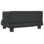 vidaXL Divano per Bambini Nero 60x40x30 cm in Similpelle