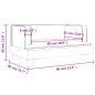 vidaXL Divano per Bambini Nero 60x40x30 cm in Similpelle