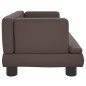 vidaXL Divano per Bambini Marrone 60x40x30 cm in Similpelle