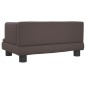 vidaXL Divano per Bambini Marrone 60x40x30 cm in Similpelle