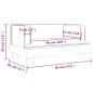 vidaXL Divano per Bambini Marrone 60x40x30 cm in Similpelle