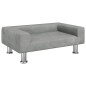 vidaXL Divano per Bambini Grigio Chiaro 70x45x26,5 cm in Velluto