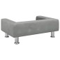 vidaXL Divano per Bambini Grigio Chiaro 70x45x26,5 cm in Velluto