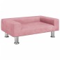 vidaXL Divano per Bambini Rosa 70x45x26,5 cm in Velluto