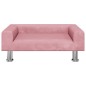 vidaXL Divano per Bambini Rosa 70x45x26,5 cm in Velluto