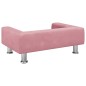 vidaXL Divano per Bambini Rosa 70x45x26,5 cm in Velluto