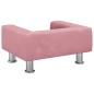 vidaXL Divano per Bambini Rosa 50x40x26,5 cm in Velluto