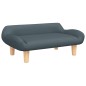 vidaXL Divano per Bambini Grigio Scuro 70x40x24 cm in Tessuto