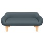 vidaXL Divano per Bambini Grigio Scuro 70x40x24 cm in Tessuto