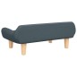 vidaXL Divano per Bambini Grigio Scuro 70x40x24 cm in Tessuto