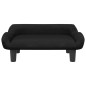 vidaXL Divano per Bambini Nero 70x40x24 cm in Velluto