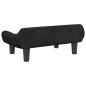 vidaXL Divano per Bambini Nero 70x40x24 cm in Velluto