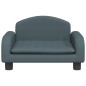 vidaXL Divano per Bambini Grigio Scuro 50x40x30 cm in Tessuto