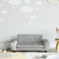 vidaXL Divano per Bambini Grigio Chiaro 70x45x33 cm in Velluto