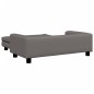 vidaXL Divano Bambini con Poggiapiedi Grigio 100x50x30 cm Similpelle