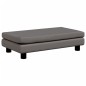 vidaXL Divano Bambini con Poggiapiedi Grigio 100x50x30 cm Similpelle