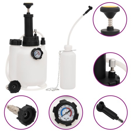 vidaXL Spurgo Freni Bianco e Nero 3 L