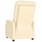 vidaXL Poltrona Reclinabile Crema in Similpelle