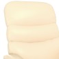 vidaXL Poltrona Reclinabile Crema in Similpelle