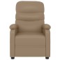 vidaXL Poltrona Reclinabile Cappuccino in Similpelle