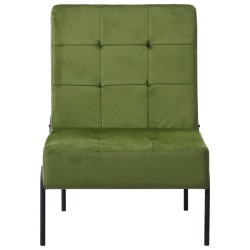 vidaXL Poltrona Relax 65x79x87 cm Verde Chiaro in Velluto