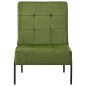 vidaXL Poltrona Relax 65x79x87 cm Verde Chiaro in Velluto vidaXL Poltrona Relax 65x79x87 cm Verde Chiaro in Velluto