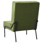 vidaXL Poltrona Relax 65x79x87 cm Verde Chiaro in Velluto vidaXL Poltrona Relax 65x79x87 cm Verde Chiaro in Velluto