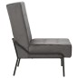 vidaXL Poltrona Relax 65x79x87 cm Grigio Scuro in Velluto vidaXL Poltrona Relax 65x79x87 cm Grigio Scuro in Velluto