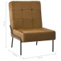 vidaXL Poltrona Relax 65x79x87 cm Marrone in Velluto