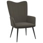 vida XL Poltrona Relax Grigio Scuro in Velluto vida XL Poltrona Relax Grigio Scuro in Velluto