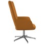 vidaXL Poltrona Relax Marrone in Velluto
