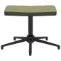 vidaXL Poltrona Relax con Poggiapiedi Verde Chiaro in Velluto e PVC vidaXL Poltrona Relax con Poggiapiedi Verde Chiaro in Velluto e PVC