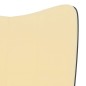 vidaXL Poltrona Relax con Poggiapiedi Bianco Crema in Velluto e PVC vidaXL Poltrona Relax con Poggiapiedi Bianco Crema in Velluto e PVC