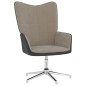 vidaXL Poltrona Relax con Poggiapiedi Grigio Chiaro in Velluto e PVC vidaXL Poltrona Relax con Poggiapiedi Grigio Chiaro in Velluto e PVC