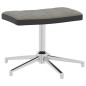 vidaXL Poltrona Relax con Poggiapiedi Grigio Chiaro in Velluto e PVC vidaXL Poltrona Relax con Poggiapiedi Grigio Chiaro in Velluto e PVC