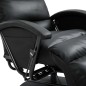 vidaXL Poltrona per TV Reclinabile Nera in Similpelle vidaXL Poltrona per TV Reclinabile Nera in Similpelle