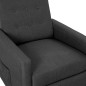 vidaXL Poltrona Reclinabile in Tessuto Grigio Scuro