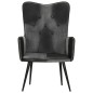 vidaXL Poltrona Wingback Marrone e Grigia in Vera Pelle vidaXL Poltrona Wingback Marrone e Grigia in Vera Pelle