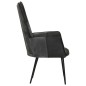 vidaXL Poltrona Wingback Marrone e Grigia in Vera Pelle vidaXL Poltrona Wingback Marrone e Grigia in Vera Pelle