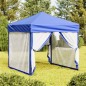 Tenda per Feste Pieghevole con Pareti Laterali Blu 2x2 m Tenda per Feste Pieghevole con Pareti Laterali Blu 2x2 m