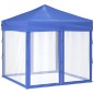Tenda per Feste Pieghevole con Pareti Laterali Blu 2x2 m Tenda per Feste Pieghevole con Pareti Laterali Blu 2x2 m