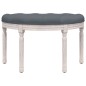 vidaXL Panca Grigio Scuro 81,5x41x49 cm in Velluto