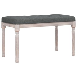vidaXL Panca Grigio Scuro 80x40x49 cm in Tessuto
